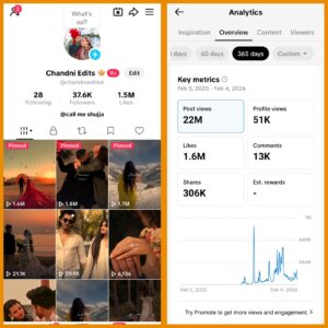 tiktok pak region account